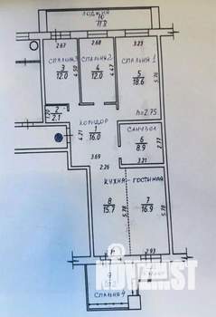 4-к квартира, вторичка, 127м2, 3/15 этаж