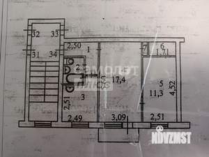 2-к квартира, вторичка, 45м2, 4/5 этаж