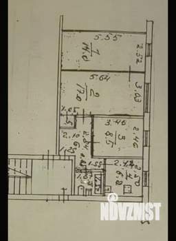 3-к квартира, вторичка, 55м2, 1/4 этаж
