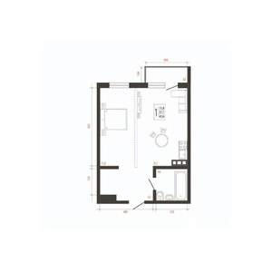 1-к квартира, вторичка, 41м2, 6/10 этаж