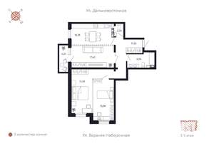 3-к квартира, вторичка, 94м2, 5/8 этаж