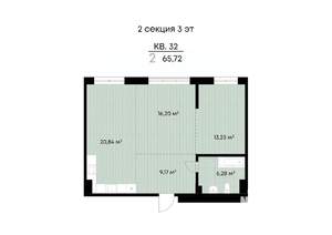 2-к квартира, вторичка, 66м2, 3/9 этаж