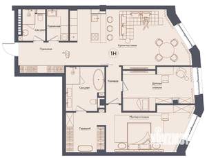 Студия квартира, вторичка, 125м2, 3/8 этаж