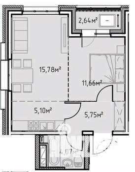 1-к квартира, вторичка, 45м2, 13/13 этаж