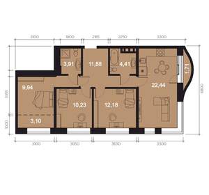 4-к квартира, вторичка, 80м2, 5/8 этаж