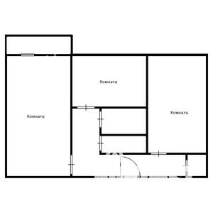 2-к квартира, вторичка, 47м2, 3/6 этаж