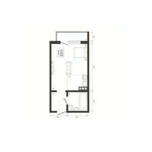 1-к квартира, вторичка, 29м2, 4/10 этаж
