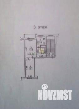 2-к квартира, вторичка, 44м2, 3/5 этаж