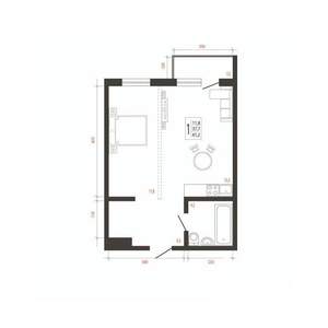 1-к квартира, вторичка, 41м2, 10/10 этаж