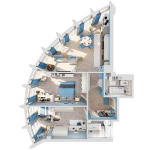 3-к квартира, вторичка, 91м2, 5/8 этаж