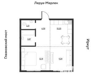 2-к квартира, вторичка, 44м2, 4/19 этаж