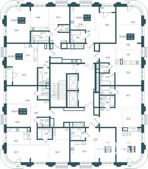 1-к квартира, вторичка, 43м2, 12/20 этаж