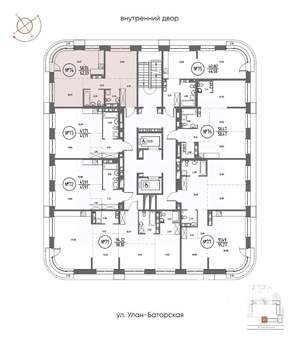 2-к квартира, строящийся дом, 62м2, 12/20 этаж