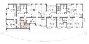 1-к квартира, строящийся дом, 25м2, 12/19 этаж