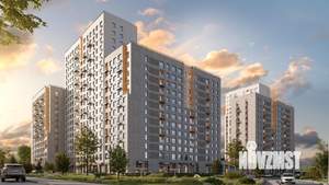 1-к квартира, строящийся дом, 33м2, 11/19 этаж