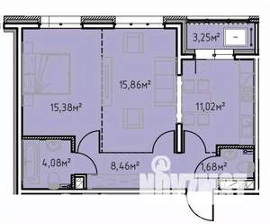 2-к квартира, вторичка, 60м2, 12/13 этаж