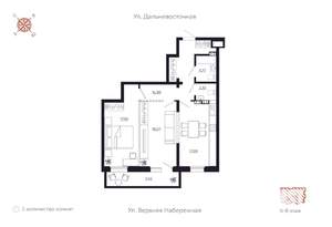 2-к квартира, вторичка, 77м2, 7/8 этаж