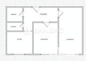 2-к квартира, вторичка, 42м2, 4/5 этаж