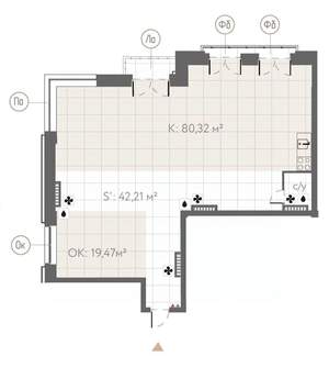 Студия квартира, вторичка, 144м2, 3/7 этаж