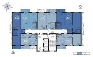 2-к квартира, вторичка, 64м2, 9/16 этаж