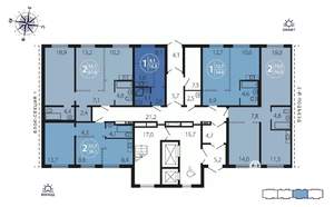 2-к квартира, вторичка, 57м2, 1/16 этаж