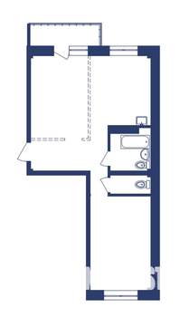 2-к квартира, вторичка, 58м2, 3/10 этаж