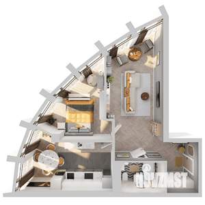 2-к квартира, вторичка, 63м2, 3/8 этаж