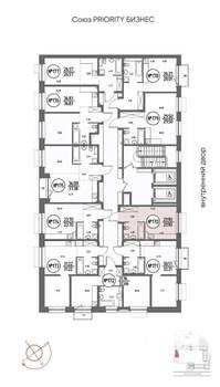 Студия квартира, строящийся дом, 22м2, 6/19 этаж