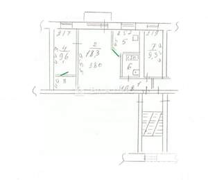 3-к квартира, вторичка, 53м2, 4/5 этаж