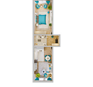 2-к квартира, вторичка, 52м2, 3/8 этаж