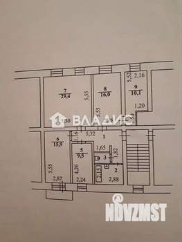 4-к квартира, вторичка, 98м2, 3/4 этаж