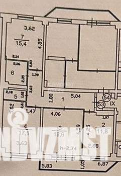 3-к квартира, вторичка, 91м2, 5/9 этаж