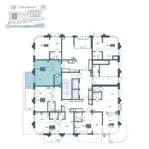 1-к квартира, вторичка, 57м2, 1/20 этаж