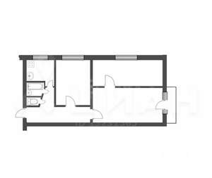 3-к квартира, вторичка, 58м2, 2/3 этаж