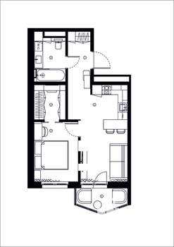 1-к квартира, вторичка, 49м2, 13/19 этаж