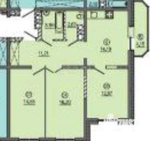 3-к квартира, вторичка, 76м2, 16/18 этаж