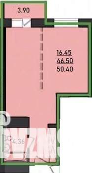 1-к квартира, вторичка, 47м2, 14/17 этаж