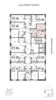 1-к квартира, строящийся дом, 30м2, 2/19 этаж