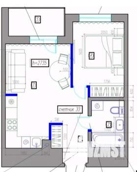 2-к квартира, вторичка, 41м2, 2/18 этаж