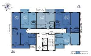 2-к квартира, вторичка, 43м2, 2/16 этаж