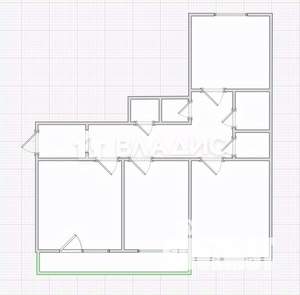 3-к квартира, вторичка, 68м2, 4/9 этаж