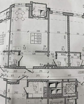 2-к квартира, вторичка, 74м2, 6/9 этаж