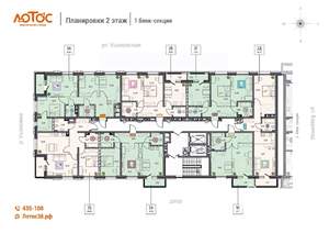 2-к квартира, вторичка, 61м2, 2/14 этаж
