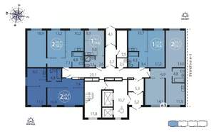 2-к квартира, вторичка, 56м2, 1/16 этаж