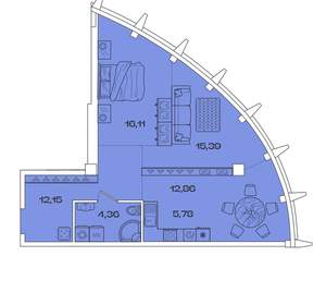 2-к квартира, вторичка, 67м2, 6/8 этаж