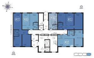2-к квартира, вторичка, 54м2, 1/16 этаж