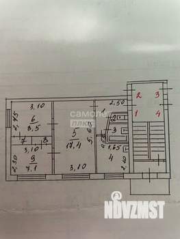 3-к квартира, вторичка, 48м2, 1/5 этаж