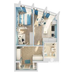 1-к квартира, вторичка, 52м2, 7/8 этаж
