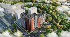 1-к квартира, строящийся дом, 32м2, 13/18 этаж