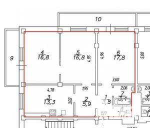 3-к квартира, вторичка, 80м2, 3/10 этаж